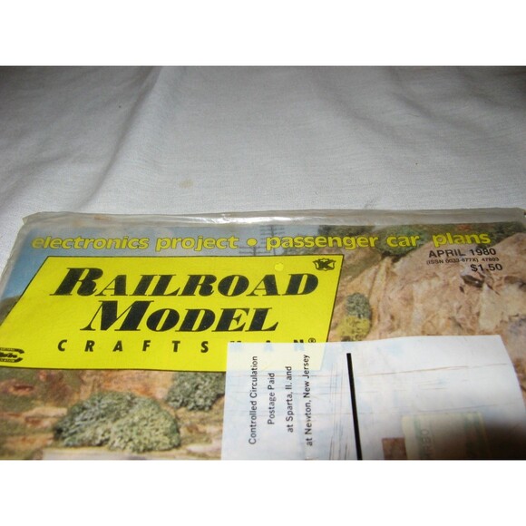 Railroad Model Craftsman Magazine April 1980 NEW IN ORIGINAL PACKAGE NOS - Picture 2 of 3